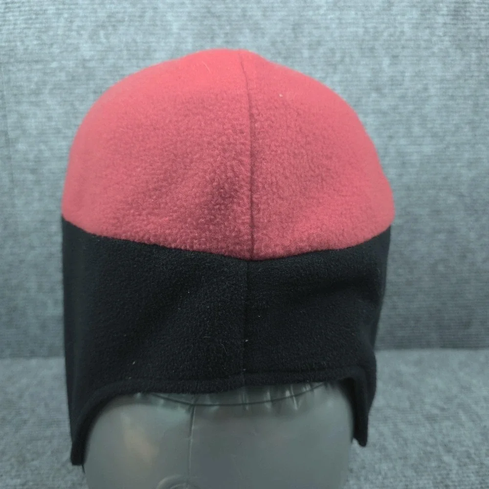 The North Face Beanie Hat Mens Large Red Gore Windstopper‎ Fleece Ski Winter